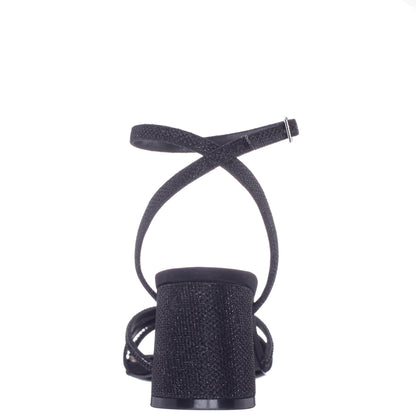 Nina Shoes Bracha Black Block-Heel Sandals