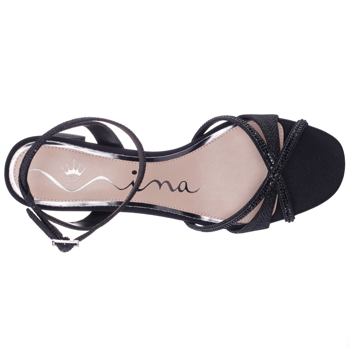Nina Shoes Bracha Black Block-Heel Sandals