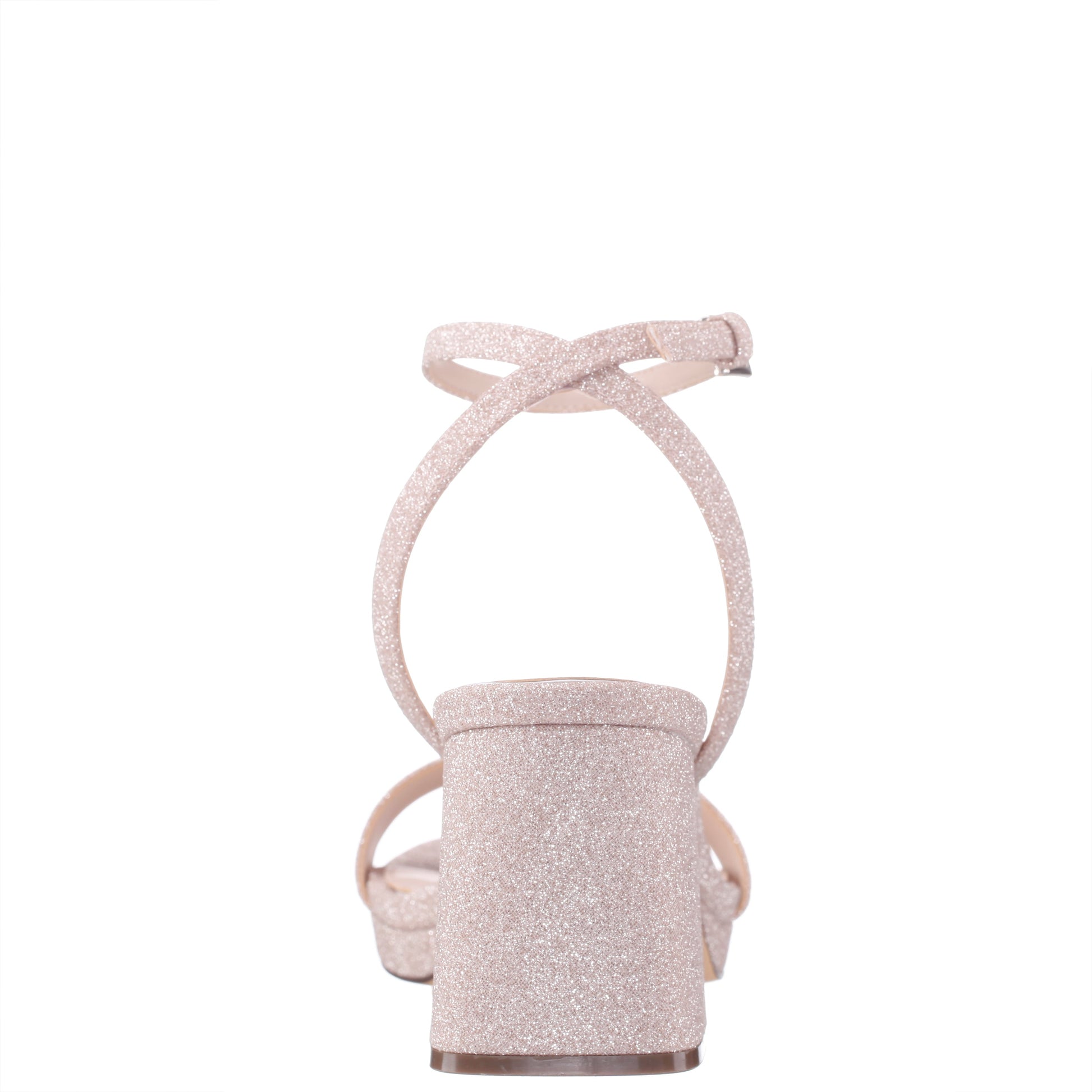 Nina Shoes Bergen Beige Textured Block-Heel Platform Sandals