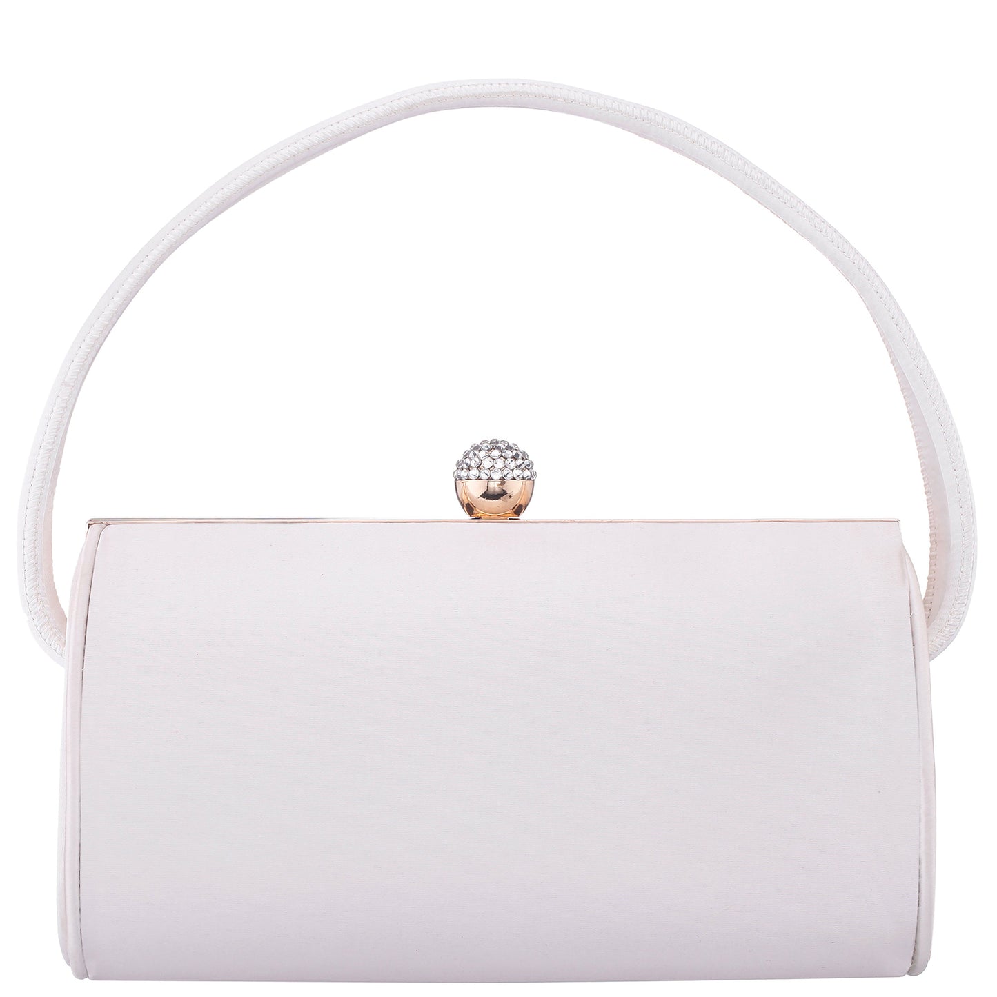 Nina Shoes Khalani Beige Satin Handle Bag