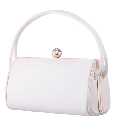 Nina Shoes Khalani Beige Satin Handle Bag