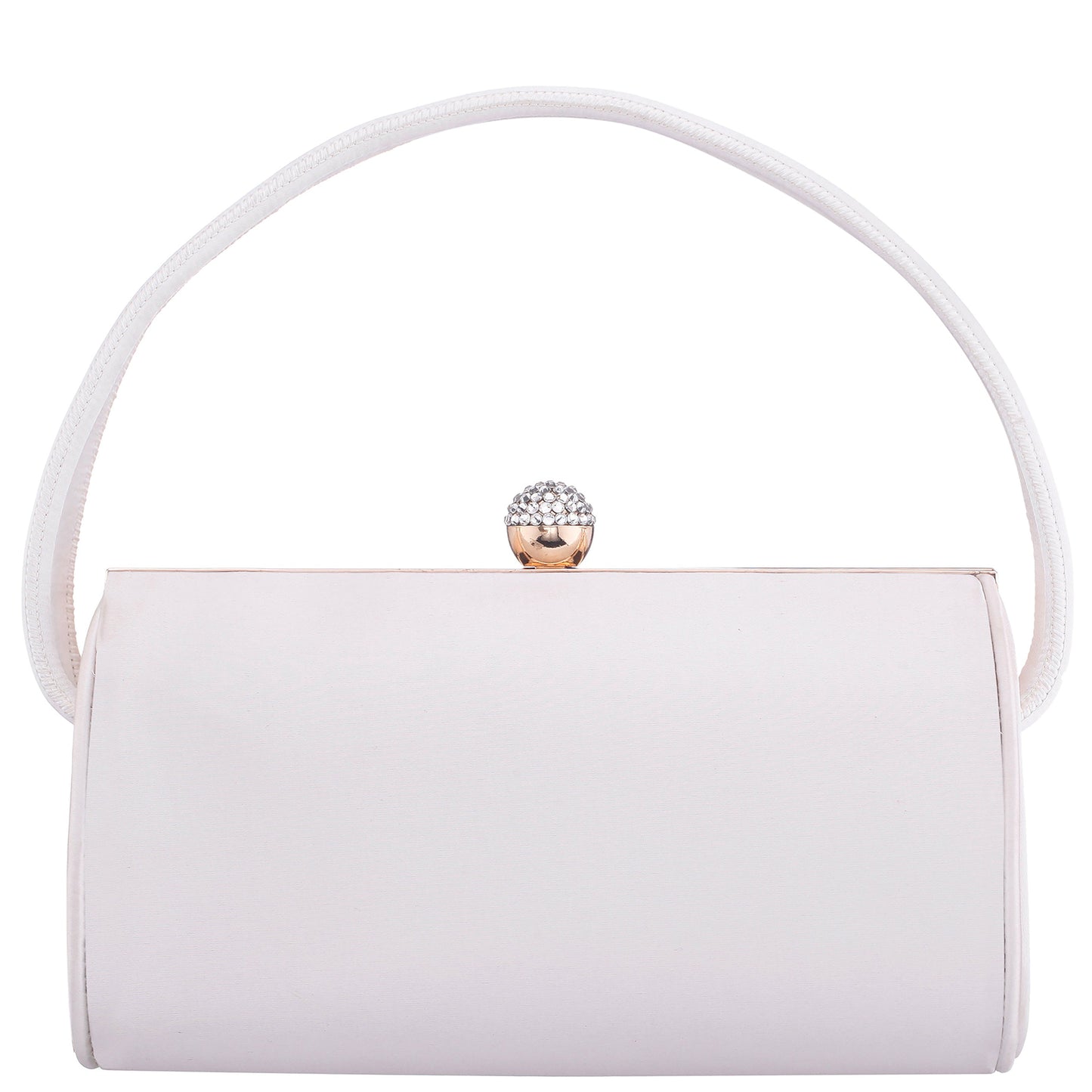 Nina Shoes Khalani Beige Satin Handle Bag