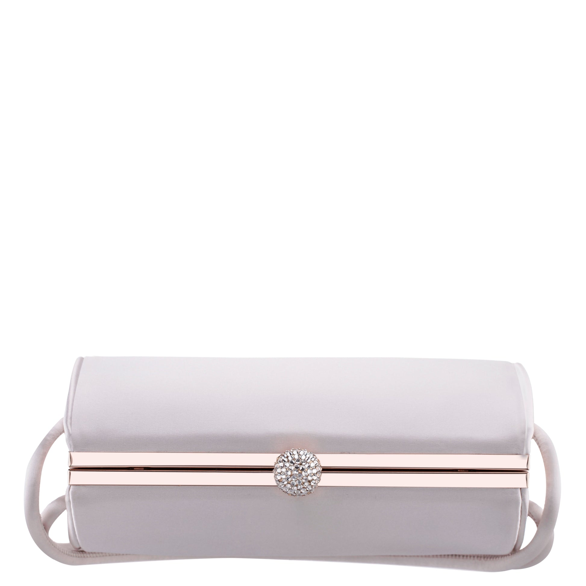 Nina Shoes Khalani Beige Satin Handle Bag