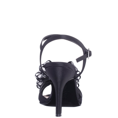 Nina Shoes Vayda Black Ankle Strap High-Heel Sandals