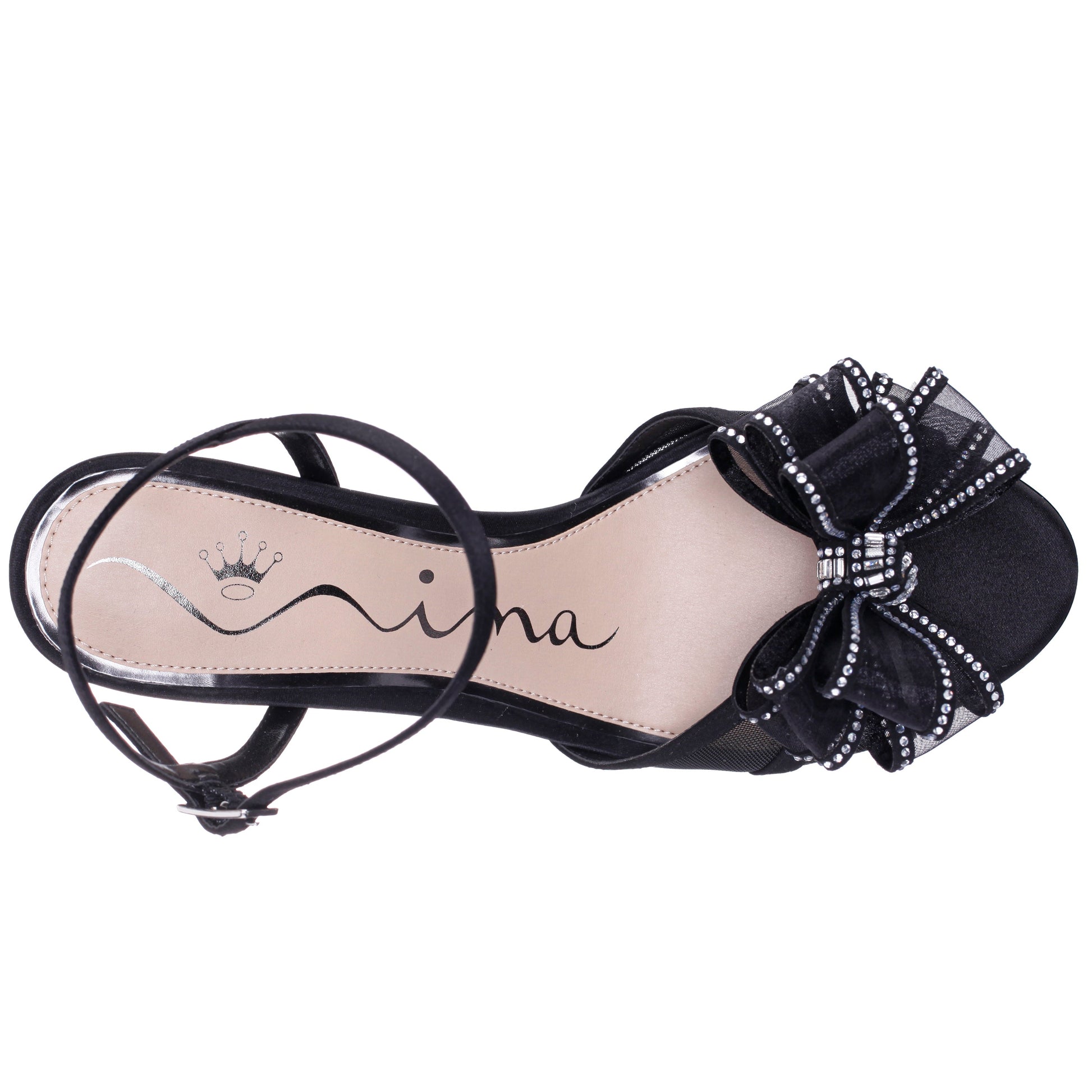 Nina Shoes Vayda Black Ankle Strap High-Heel Sandals