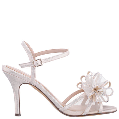Nina Shoes Vayda Platino Ankle Strap High-Heel Sandals
