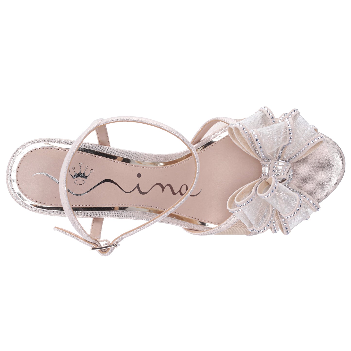 Nina Shoes Vayda Platino Ankle Strap High-Heel Sandals