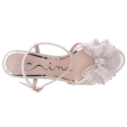Nina Shoes Vayda Platino Ankle Strap High-Heel Sandals