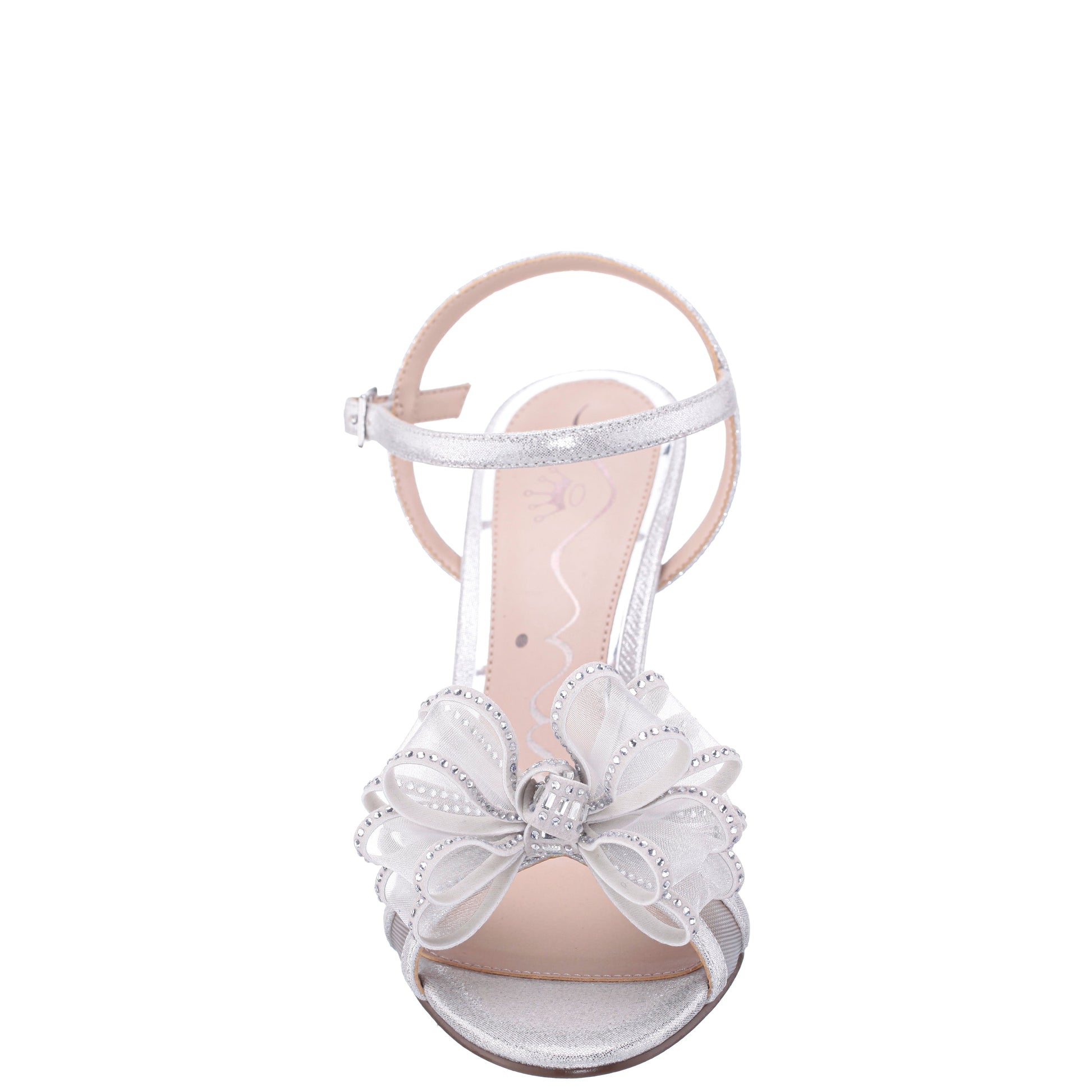 Nina Shoes Vayda Silver Ankle Strap High-Heel Sandals
