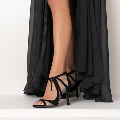 Nina Shoes Darissa Black High-Heel Sandals