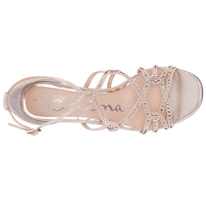 Nina Shoes Aniela Gold Sandal High-Heel